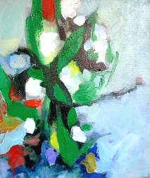 "Muguet de Mai" acrylic on canvas, 2011, DSH